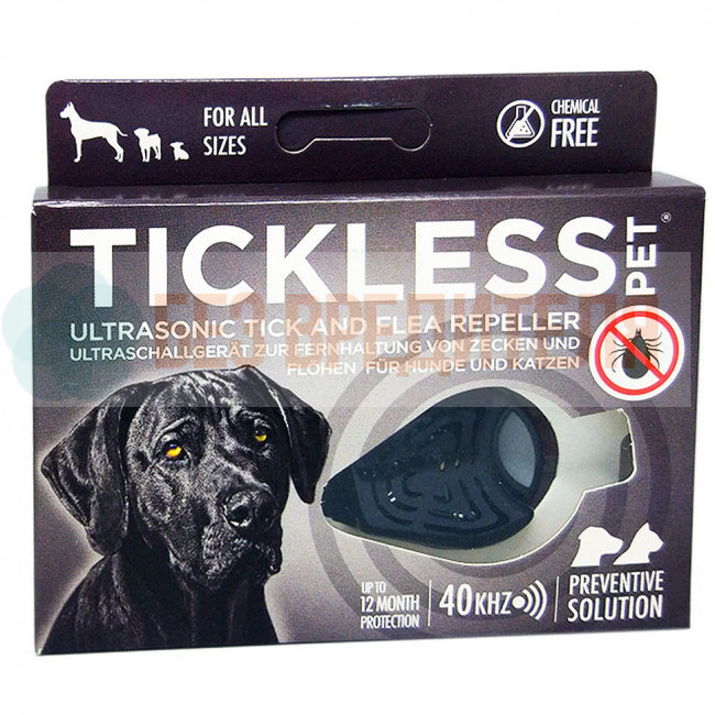 Отпугиватель клещей для собак Tickless Pet черный